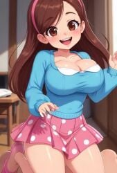 1girls ai ai_generated ai_generated_background ass beach big_ass big_booty big_breasts big_butt braces breasts breasts_out disney disney_channel female female_only flashing flashing_at_viewer flashing_breasts gigantic_breasts gravity_falls grok mabel_pines nipples seductive seductive_look seductive_smile tagme thick_thighs thighs thinfal video