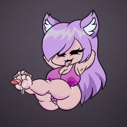 1girls ahe_gao ahegao ahegao_face armpits arms_behind_head barefeet barefoot big_breasts bra breasts cat_ears cat_girl catgirl chibi clothed clothes clothing feet feet_licking female female_only fnf fnf_mod fnf_mods foot_fetish foot_focus foot_lick friday_night_fappin friday_night_funkin friday_night_funkin_mod jessy_(oc) lactating lactating_through_clothing lactation lactation_through_clothes milk oc original_character pink_bra pink_hair pink_underwear pussy soles squirt squirting thick thick_thighs thighs toes underwear wet_bra wet_clothes wet_clothing wet_panties wet_pussy