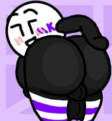 1boy 1femboy ass backsack balls ballsack big_ass big_ass_(male) blush blush_lines blushing_at_viewer dick femboy femboy_only gay hyper_ass i_suppose_its_mark leg_socks looking_at_viewer looking_back looking_back_at_viewer male male_only marklimarko mk_ball_(marklimarko) object_show object_show_community object_shows osc penis purple_tip socks socks_(marking) solo solo_femboy solo_focus solo_male thighhighs