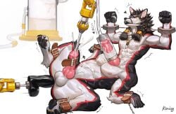 absurd_res anal anal_sex arms_tied ball_gag bodily_fluids bound canid canine canis cum cum_on_body cumshot dildo dildo_in_ass dildo_insertion ejaculation gag gay gay_anal gay_male genital_fluids genitals hair hi_res homosexual homosexual_male homosexual_sex humanoid_genitalia humanoid_penis hybrid_genitalia hybrid_penis kimdog knot knotted_humanoid_penis knotted_penis leg_tied machine male male_penetrated mammal milking_machine muscular muscular_male muscular_taur object_in_ass object_in_urethra penetration penile penis penis_milking restrained sex_toy sex_toy_in_ass sex_toy_insertion solo solo_male split_form taur tied_hair urethral urethral_penetration wolf yaoi