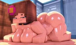 ai_generated big_ass big_breasts female jenny_belle_(slipperyt) minecraft nude xoma4ek