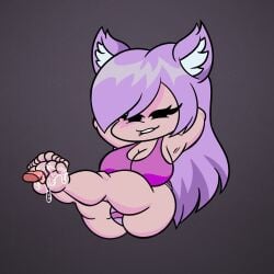 1girls armpits arms_behind_head barefeet barefoot big_breasts biting_lip bra breasts cat_ears cat_girl catgirl chibi clothed clothes clothing feet feet_licking female female_only fnf fnf_mod fnf_mods foot_fetish foot_focus foot_lick friday_night_fappin friday_night_funkin friday_night_funkin_mod jessy_(oc) oc original_character pink_bra pink_hair pink_underwear pleasure pleasured soles thick thick_thighs thighs toes underwear