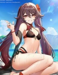 hu tao (genshin impact) from genshin impact by kairart