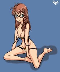 braid breasts_out enydteva glasses shion_uzuki tagme xenosaga