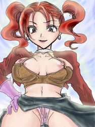 aira_(cosplay) artist_request bra clothing cosplay dragon_quest dragon_quest_vii dragon_quest_viii jessica_albert large_breasts panties skirt tagme