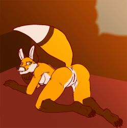 animated anthro anus ass breasts canid canine canis countershading digital_media_(artwork) female fox fur furry furry_only genitals inviting lirkov looking_back mammal nude presenting presenting_anus presenting_hindquarters presenting_pussy pussy red_fox seductive short_playtime solo tail