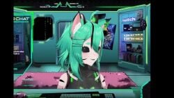 animated ass ass_shake big_ass big_breasts breasts cat_ears cat_tail dancing freckles freckles_on_ass green_eyes green_hair indie_virtual_youtuber koikatsu large_ass large_breasts momomischief music sound tagme twerking video virtual_youtuber voice_acted wickafterdark