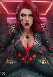 ai_generated big_ass big_breasts big_butt black_widow_(marvel) blackwidow blackwidowx hero marvel marvel_comics marvel_girl marvel_rivals natasha natasha_romanoff patreon patreon_username pornlandlord qos sweat sweatdrop sweating sweaty