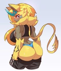 aurora_(nbanoob) big_ass big_breasts breasts bubble_butt bunnemilk female furry huge_ass huge_breasts pokemon pokemon_(species) tagme thick_thighs wide_hips zeraora