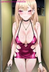 1girl ahegao ai_generated bed bedroom bedroom_sex blonde_hair blowjob blowjob_face bodycon bracelet bukkake choker choker_bracelet cum cum_in_pussy cum_inside cum_on_body cum_on_bodysuit cum_on_breasts cum_on_face cum_on_hair cum_on_pussy cum_on_upper_body deepthroat genitals jewelry kitagawa_marin long_hair multicolored_hair necklace night orgasm orgasm_face red_eyes sex slut smile sofaxd3x whore wink