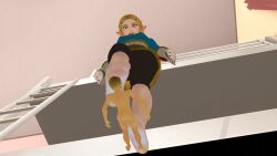 barefoot feet foot_fetish foot_worship giantess mmd princess_zelda stomp stomped stomping tagme trample trampledgamer trampling video