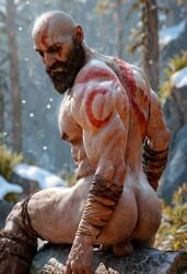 1boy 3d abs ai_generated ass ass_focus back bald bald_man bara beard behind_view big_muscles big_penis completely_naked completely_nude epic_games flaccid_cock flaccid_penis gay god_of_war grey_skin homoerotic inviting juicy_bara kratos looking_at_viewer male male_nipples male_only manly massive_muscles massive_thighs mature mature_male mature_man muscular muscular_ass muscular_back muscular_male naked nude older_male pecs pecs_focus playstation santa_monica_studio showing showing_ass solo stable_diffusion testicles thick_ass thick_legs thick_thighs