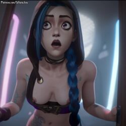 ai_assisted ai_generated animated arcane arcane_jinx big_penis blowjob blowjob_face blue_hair cameltoe cheating drooling gagged gagging jinx jinx_(league_of_legends) kneeling league_of_legends naked naked_female nipple_slip oral oral_sex patreon patreon_username perfect_body petite prostitution purple_eyes riot_games sisters sloppy sloppy_blowjob sound submissive_female tagme twin_braids video whatajinx