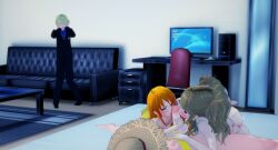 big_penis blowjob charlotte_pudding cuckold cuckolding female male monkey_d_luffy nami nami_(one_piece) netorare nude one_piece sanji threesome