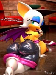 1girls 3d areolae ass bat big_ass big_breasts bodysuit breasts breasts_out bubble_butt busty chiropteran clothing dat_ass dialogue fat_ass female female_only huge_ass huge_breasts large_ass large_breasts looking_at_viewer looking_back nipples png rouge_the_bat solo sonic_(series) sonic_the_hedgehog_(series) tahlian talking_to_viewer text thick_ass thick_thighs wide_hips wings