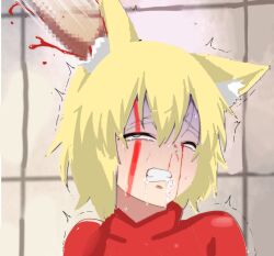 anime bare blood brain cat_ears censored_penis crying cum ear femboy fuck in kikimk leaking mouth out shoulders snuff trap