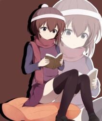 mafurako reading scarf skirt yume_nikki