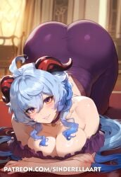 ai_generated ass_bigger_than_head big_breasts big_breasts big_butt breasts_bigger_than_head busty cleavage commission fancy fancy_clothing fancy_dress female ganyu_(genshin_impact) genshin_impact heavenly_ass hoyoverse huge_ass huge_breasts large_ass large_breasts milf party patreon patreon_url patreon_username pawg sinderellaart tease teasing teasing_viewer thick thick_ass thick_legs thick_thighs voluptuous voluptuous_female