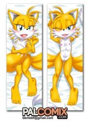 1girls anthro barefoot bbmbbf breasts dakimakura feet female fox furry looking_at_viewer mobius_unleashed navel nipples nude palcomix pussy rule_63 sega small_breasts solo sonic_the_hedgehog_(series) tails tailsko