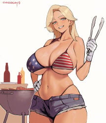 1girls 2020s 2026 2d 2d_(artwork) 2d_artwork 4_fingers 5_fingers american_flag_bikini artist_name artist_signature barbecue belly belly_button big_boobs big_breasts big_hips big_thighs big_tits big_titties blonde blonde-haired_female blonde_female blonde_hair blonde_hair_female blue_eyes boobs breasts cleavage clothed clothed_female clothes cropped_legs curvy curvy_body curvy_female curvy_figure curvy_thighs digital_drawing_(artwork) digital_media digital_media_(artwork) ears eyebrows eyelashes eyes eyes_open female female_focus female_only fingers food girl glove gloved_hands gloves half-dressed half_naked half_nude hips holding holding_object human human_female human_only large_boobs large_breasts large_tits light-skinned_female light_skin light_skin_female light_skinned lips long_hair long_hair_female navel no_dialogue nude nude_female oc original original_character partially_clothed partially_clothed_female partially_nude partially_nude_female revealing_clothes revealing_clothing revealing_outfit sexually_suggestive sexy sexy_body sexy_clothing sexy_female short_shorts shorts slim slim_female smile smiling suggestive suggestive_look tan tan_body tan_skin tanned tanned_body tanned_female tanned_skin text thick_thighs thighs tits tomatoketchup96 underboob undressed voluptuous voluptuous_body voluptuous_female watermark white_background yellow_hair