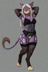 1girls ai_generated anthro_female cat_girl female generation_5_pokemon gray_hair kashiri liepard original_character pink_eyes pokemon pokemon_(species) scorpianpp self_upload stable_diffusion