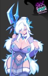ahe_gao animated anime anime_style big_breasts bouncing_breasts breasts_out dancing female female_focus female_only fur fur_scarf hentai_game light-skinned_female light_skin long_hair masturbating masturbation negligee nude nude_female original original_character pink_nipples seductive seductive_look seductive_pose self_masturbation sex-pop_demon_hunters stockings stripping tagme tongue_out transparent_clothing video video_game_character video_games white_hair
