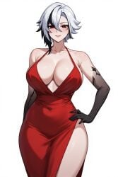 1girls ai_generated arlecchino_(genshin_impact) big_breasts black_arms black_eyes black_hair black_hands cleavage cross_pupil curvy_body curvy_female curvy_figure fair_skin fair_skinned_female female female_only genshin_impact hourglass_figure hourglass_figured_female hoyoverse huge_breasts long_hair naughty_one perchance_ai red_dress seductive seductive_female seductive_smile solo solo_female solo_focus thick_thighs voluptuous voluptuous_body voluptuous_female wavy_hair white_hair wide_hips