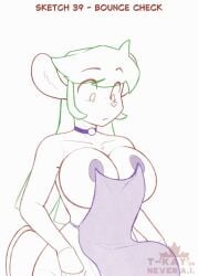 1girls 2d animated anthro anthro_female barely_clothed big_breasts bouncing_breasts breasts breasts_focus chappell_roan_dress choker dress female_anthro female_pervert katie_tinson loop mouse nipple_pasties revealing_clothes rodent_humanoid shorter_than_10_seconds shorter_than_30_seconds solo solo_female solo_focus t-kay tagme tail video