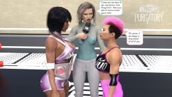 2022 3d 3d_(artwork) 3d_artwork 3d_model 3girls anger angry angry_expression angry_eyes angry_face angry_female asking_a_question ass ass_bigger_than_head ass_focus big_ass big_ass_(female) big_booty big_booty_(female) big_butt big_butt_(female) black_hair black_hair_female blonde blonde-haired_female blonde_female blonde_hair blonde_hair_female bob_cut booty booty_focus butt butt_bigger_than_breasts butt_bigger_than_head butt_focus buttocks championship_belt clothed clothed_female clothes clothing dark-skinned_female dark_skin elbow_pads gritted_teeth gritting gritting_teeth looking_at_another looking_pleasured microphone muscles muscular muscular_ass muscular_female muscular_thighs nipple_bulge nipples original original_characters page_3 pink_hair pink_hair_female shiny shiny_ass shiny_body shiny_boobies shiny_boobs shiny_booty shiny_breasts shiny_butt shiny_clothes shiny_hair shiny_skin shiny_thighs shiny_tits shiny_titties short_hair short_hair_female speech speech_bubble speech_bubbles story story_at_source story_in_description story_in_picture talking talking_to_another tan-skinned_female tan_body tan_skin tanned_skin thick_ass thick_body thick_butt thick_hips thick_legs thick_thighs thigh_gap thigh_highs thighhighs thighs title_belt two-tone_hair voluptuous voluptuous_body voluptuous_female wrestler wrestling wrestling_belt wrestling_outfit wrestling_ring