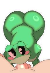 big_ass blowjob glitch_productions ribbit_(the_amazing_digital_circus) the_amazing_digital_circus thick_ass