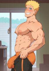 1boy 1male abs aged_up ai_generated ass attractive attractive_male balls bara bara_body beautiful beautiful_male big_ass big_balls big_butt big_nipples big_pecs big_penis big_testicles black_pants blonde_hair blue_eyes blush boruto:_naruto_next_generations bulge bulge_through_clothing civitai clothes cute cute_male cutie day daytime detailed_background erection gorgeous grin handsome handsome_man hot hot_as_fuck indoors kewr95 looking_at_viewer male male_focus male_only multicolored_pants muscle muscles muscular muscular_arms muscular_male naruto naruto:_the_last naruto_(series) naruto_uzumaki nice_ass nipples open_mouth orange_underwear pants pecs penis perfect perfect_body round_ass round_butt sexy sexy_ass sexy_body sexy_male short_hair smile smiling solo standing teeth testicles thick_ass tight_clothes tight_clothing tight_pants trying_on_clothes underwear uzumaki_naruto veins veiny_arms