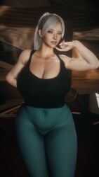 1girl 1girls 2026 3d 4k background beauty_mark belly belly_button big_breasts big_lips black_cat_(insomniac) black_cat_(marvel) breasts breasts_bigger_than_head chromatic_aberration chubby chubby_female clothed clothing crashbanditkut curvy curvy_figure day depth_of_field detailed_background eyebrows eyelashes eyeshadow felicia_hardy female grey_eyes gym_clothes hair half-closed_eyes hi_res high_resolution highres huge_breasts human indoors inside insomniac_games light-skinned_female light_skin lips lipstick long_eyelashes long_hair long_nails looking_at_viewer makeup marvel mascara mature mature_female mature_woman mole mole_on_neck nail_polish nails navel pants pinup ponytail room sagging_breasts self_upload shirt solo solo_female solo_focus spider-man_(series) standing straight thick thick_hips thick_lips thick_thighs thighs tummy virt-a-mate virtamate voluptuous voluptuous_female white_hair yoga_pants
