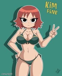bikini boobs jose_yvgpi8 josetolleres2 kim_pine red_hair scott_pilgrim_(series) scott_pilgrim_takes_off