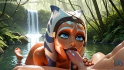 ahsoka_tano ai_generated oral penis_in_mouth star_wars