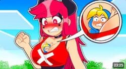 boobs demon giantess mcyt minecraft minecraft_youtubers sbriser screenshot thumbnail youtube youtuber