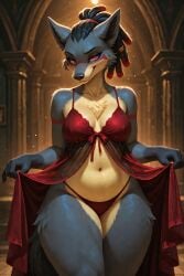 1girls ai_generated anthro_female black_hair canid dog_girl dreadlocks female generation_3_pokemon gray_fur hybrid hybrid_pokemon hyena_girl mightyena original_character pink_eyes pokemon pokemon_(species) scorpianpp self_upload stable_diffusion stoke_(scorpianpp)
