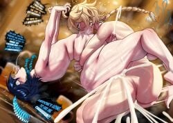 aether_(genshin_impact) astroodragon cum_in_ass cum_splatter gay gay_sex genshin_impact male_only saliva_string sucking sweating venti_(genshin_impact)
