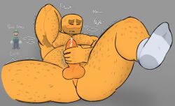 armpit_hair ass balls dick erection hairy_male jerking_off lifting_leg minigunner_(tds) naked_male precum roblox showing_armpit socks solo touching_penis touching_self tower_defense_simulator
