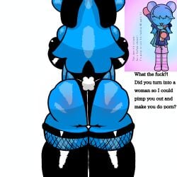 bunny_ears bunny_girl bunnysuit hamster_girl jay_(sprunki) long_hair showing_ass sprunki sprunki_oc thighhighs without_consent