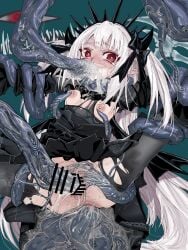 1girls a_bao_a_qu_the_lightless_shadow anal anus areolae ass blunt_bangs blush bodystocking bondage bound bound_arms bound_legs breasts breasts_out bright_pupils censored clothed_sex clothing crying crying_with_eyes_open cum cum_in_ass cum_in_mouth cum_in_pussy cum_on_ass cum_on_body cumdrip double_penetration dress duel_monster female gothic_lolita hair_ornament hairband hairbow interspecies interspecies_sex long_hair looking_at_viewer monster murasaki_kagami nipple_stimulation nipple_tweak nipples nzla03 orrdriver penis_in_ass penis_in_mouth penis_in_pussy pointy_ears pussy red_eyes restrained sidelocks small_breasts spread_legs sweat sweatdrop tears tentacle tentacle_sex torn_bodystocking torn_clothes torn_dress twintails vaginal_penetration white_hair yu-gi-oh!