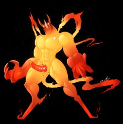 alien anthro barazoku deity fire male male_only monster sol sun undeadkitty13