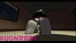 1girls 3d at_least_i_think_its_a_dildo_idk black_hair blush box dildo dildo_in_pussy fox_ears glasses huge_cock kuonrr34 looking_at_penis masturbation muscles nude pale-skinned_female pale_skin pink_nipples roblox robloxian tagme video white_skin