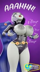 1girls 3d big_breasts big_thighs breast_expansion breast_growth breasts busty cambion chest curvaceous curvy curvy_figure dc dc_comics demon demon_girl expansion female forehead_jewel growth half_demon hero heroine hips hourglass_figure huge_breasts human large_breasts legs purple_hair rachel_roth raven_(dc) slim_waist supercasket teen_titans thick thick_hips thick_legs thick_thighs thighs top_heavy voluptuous voluptuous_female waist wide_hips wide_thighs