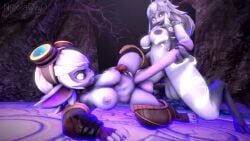 2futas 3d animated anthro big_ass big_breasts big_penis breasts bubble_butt cleavage furry furry_female futa_on_futa futa_only futanari huge_ass huge_breasts huge_cock kindred lamb lamb_(league_of_legends) league_of_legends league_of_legends:_wild_rift nicolaowo nipples penis purple_body riot_games sex tagme thick_thighs tristana video white_hair white_skin wide_hips