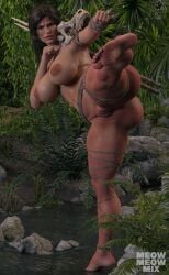 1girls 3d 3d_(artwork) 3d_model 3d_render 3dx cavegirl cavewoman fat_ass fat_mons fat_pussy feet female fight fighting_stance huge_ass huge_breasts jungle kicking lara_croft large_ass large_breasts looking_away meowmix nature nature_background primitive punching soles solo solo_female solo_focus standing tribal tribal_clothing vagina wrinkled_feet wrinkled_soles