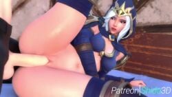 3d animated artist_name ashe_(league_of_legends) bed bedroom belly_button bouncing_breasts breasts chiyo1000nights clothed_female_nude_male detached_sleeves hood indoors league_of_legends light-skinned_female light-skinned_male light_skin loop moaning on_bed open_mouth penetration penis pincree riot_games room sex shidosan_(shido3d) sound tagme vaginal_penetration video voice_acted white_hair