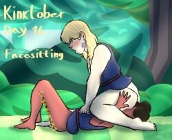 ass_eating ass_grab black_hair blonde_hair curly_hair earrings f-three_(steven_universe) face_sitting freckles gay gay_rimjob hair_behind_ear hands_on_ass kinktober kinktober_2024 laying_down laying_on_grass laying_on_ground loincloth male male/male male_focus male_only outside segapop551 sitting_on_face sitting_on_person steven_universe tan_skin wy-six_(steven_universe) zoomans