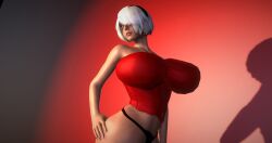 1girls 3d android big_ass big_breasts big_thighs breasts breasts_bigger_than_head curvaceous curvy curvy_figure female gynoid hips hourglass_figure huge_ass huge_breasts huge_thighs large_ass large_breasts large_thighs mature mature_female nier nier:_automata nier_(series) platinum_games ryanpos_3d slim_waist thick thick_hips thick_legs thick_thighs thighs voluptuous waist white_hair wide_hips wide_thighs yorha_2b