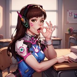 ai_generated classroom d.va desktop eogard_orc fellatio_gesture overwatch seductive