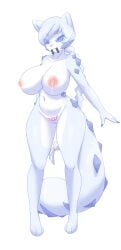 absurd_res alpha_channel alternate_form anthro blue_eyes bodily_fluids chien-pao dullyarts female fur generation_9_pokemon hair hi_res lactating legendary_pokemon long_hair nintendo pokemon pokemon_(species) ponytail pubic_tattoo sayah_natalya_usagi solo transparent_background white_body white_fur